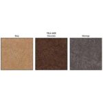 Muestra tela jade: color beis, chocolate y marengo.